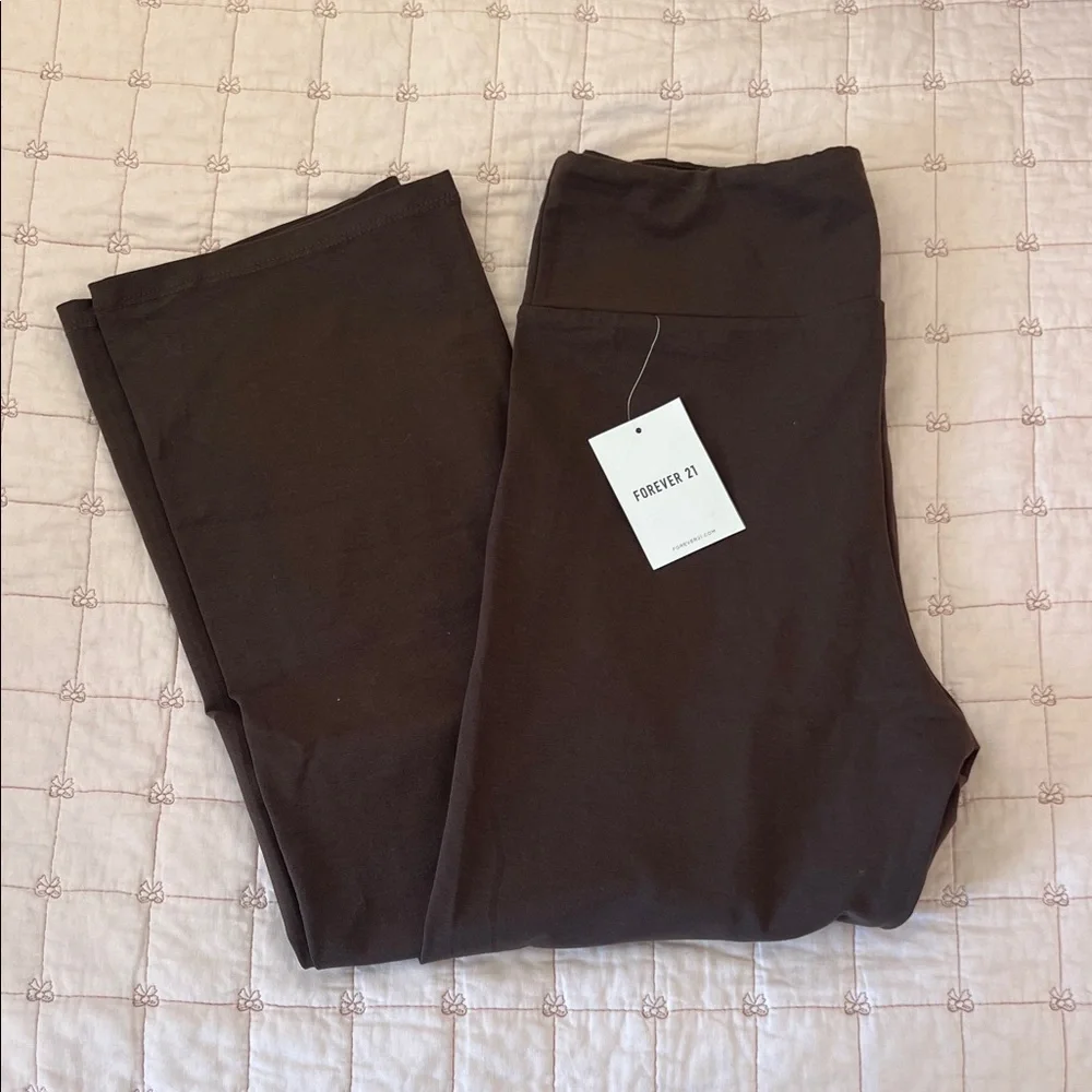 Forever 21 Chocolate Brown Leggings NWT - Picture 2 of 4